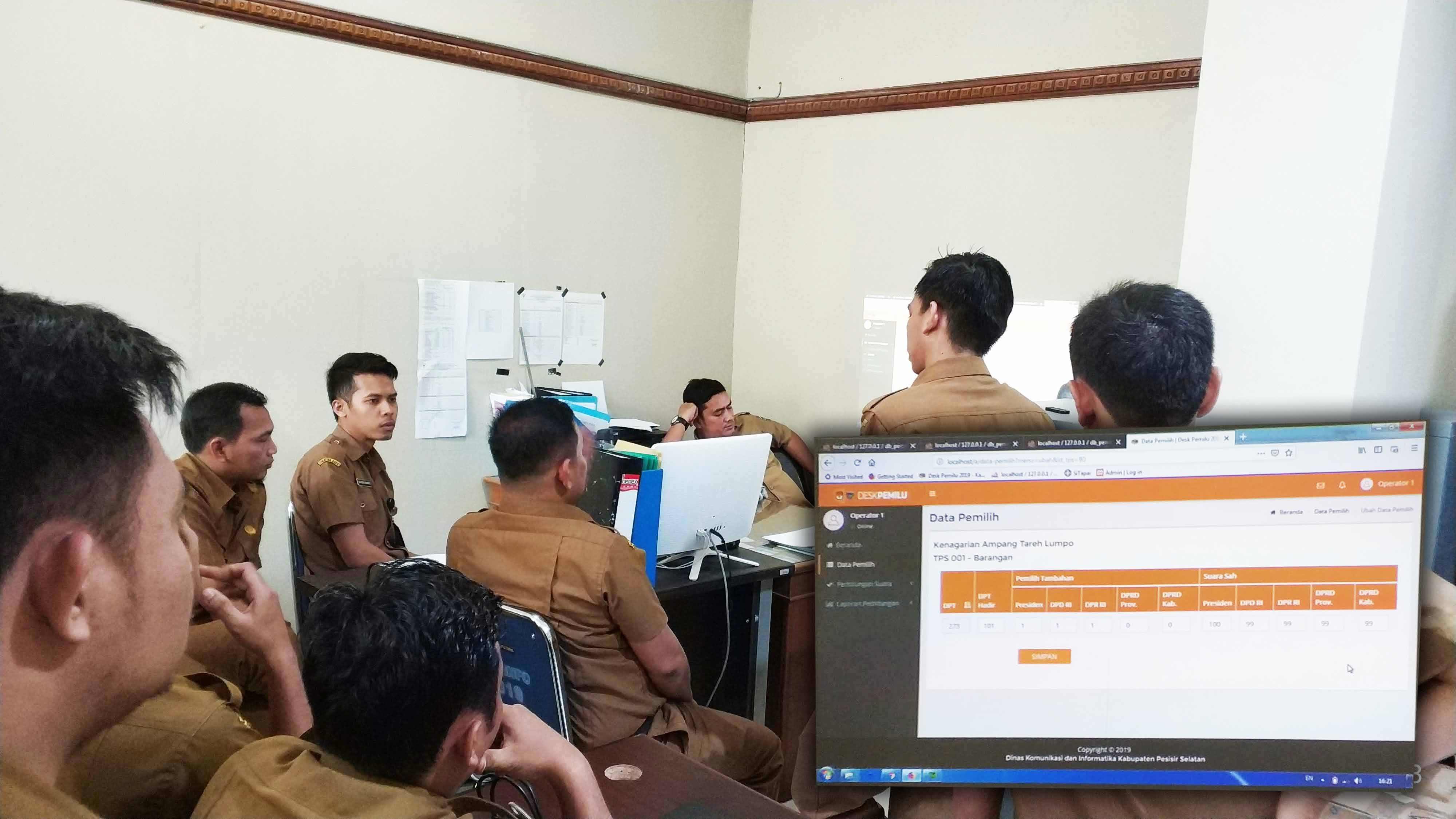 EVALUASI APLIKASI ELEKTRONIK DATA PEMILU KABUPATEN PESISIR SELATAN 