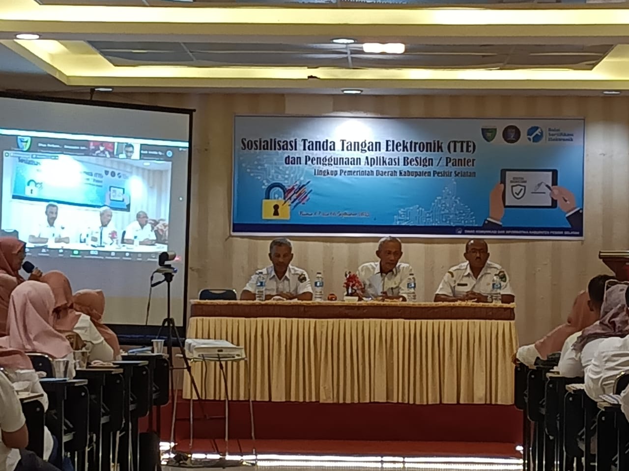 Sosialisasi TTE dan Penggunaan BeSign/Panter di Pesisir Selatan