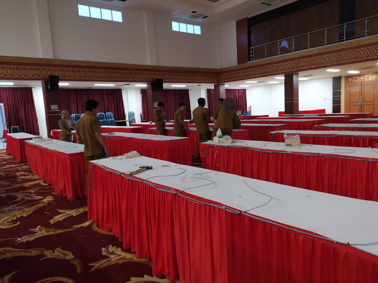 Jelang Tes CPNS, diskominfo lakukan Instalasi Jaringan