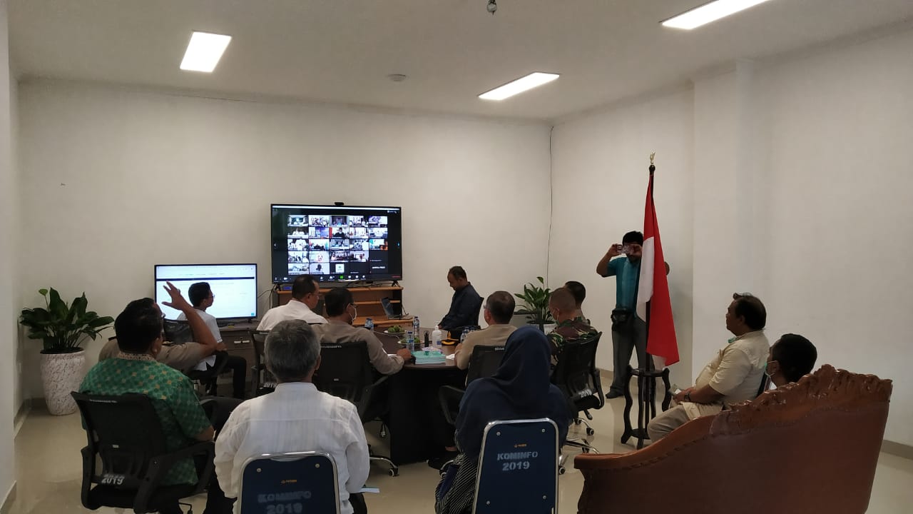 Command Center Diskominfo Pessel Menjadi Langganan untuk Video Conference