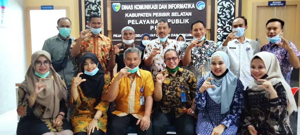 Kadis Kominfo Pessel Terima kunjungan PPID Utama Kab.Sijunjung dan Kominfo Kota Sawahlunto