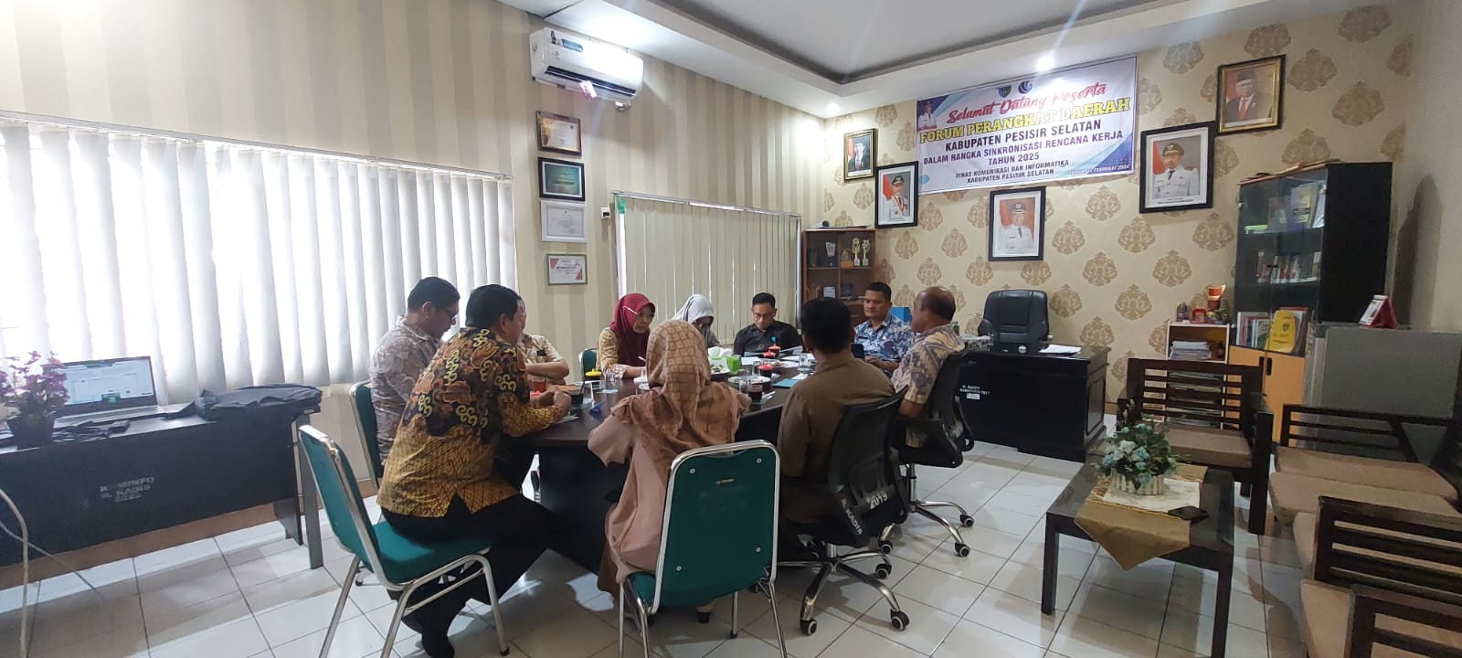Rapat Evaluasi  Penyelenggaraan Statistik Sektoral Kab. Pessel 2024