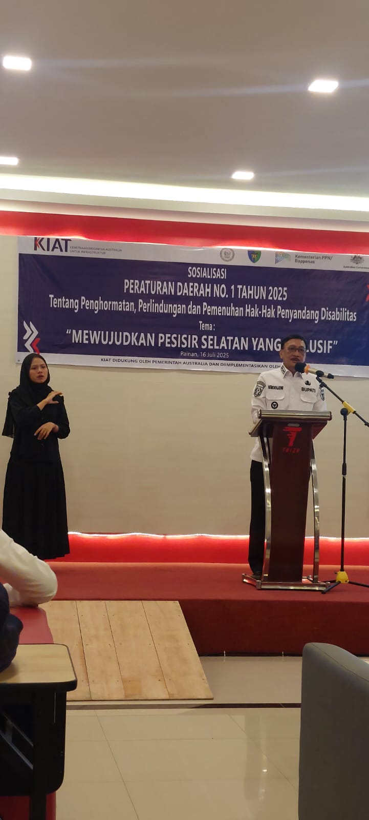 Bupati Buka Sosialisasi Perda Disabilitas