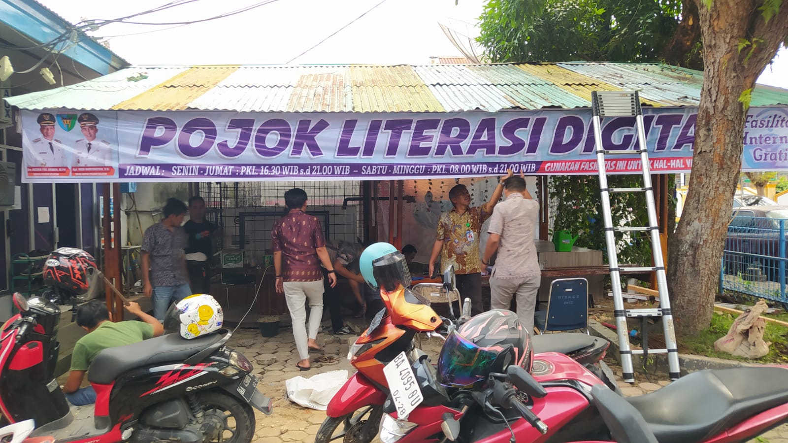 DISKOMINFO GORO PEMBUATAN POJOK LITERASI DIGITAL