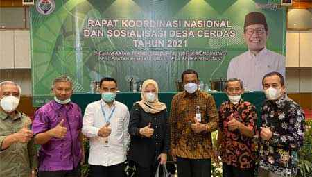 Diskominfo Pesisir Selatan Hadiri Rakornas Desa Cerdas